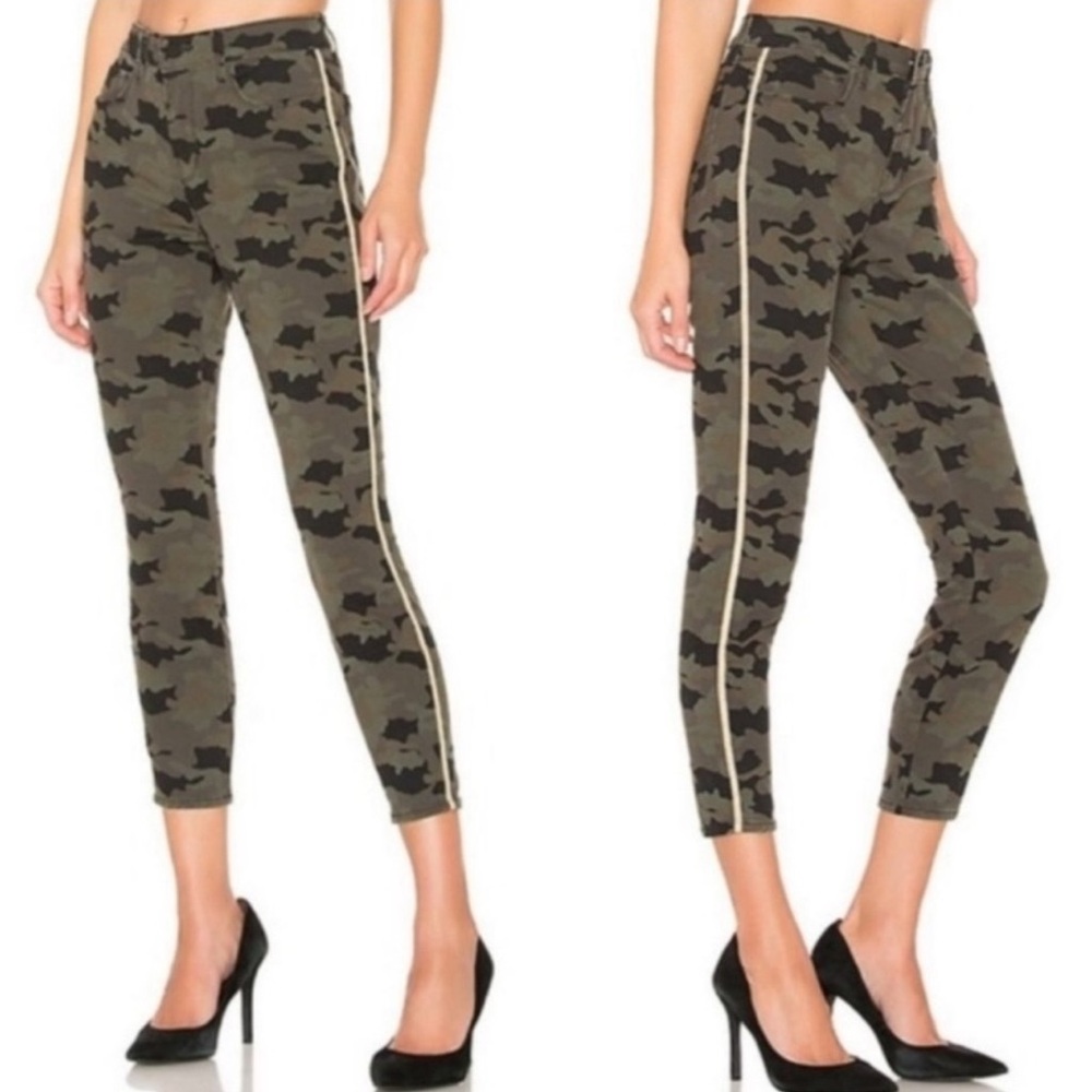 LAGENCE Margot Stretch Denim Camo Jeans With Gold Side Stripe, New
$178 $295